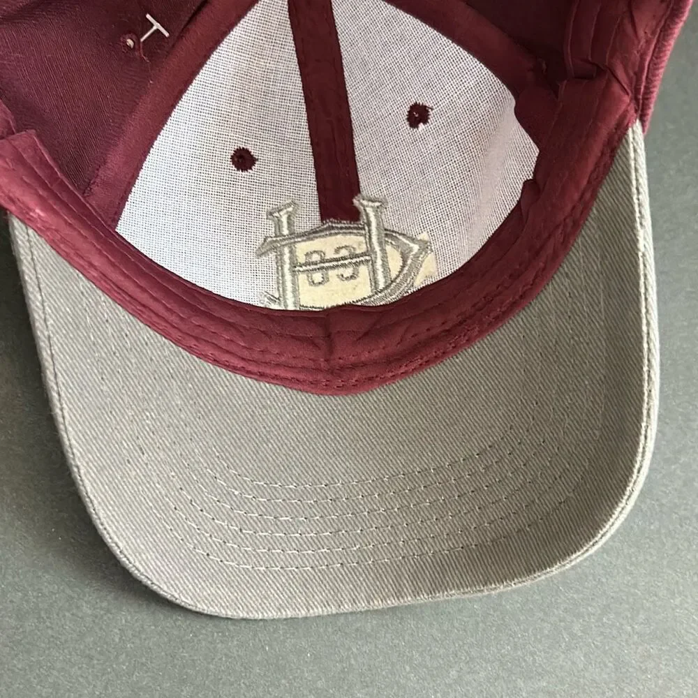 Hersheys Chocolate World Youth Cap Hat Adjustable Sz Medium Maroon Gray Logo